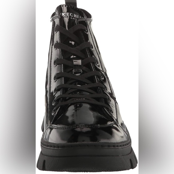 New Skechers Roadies Sneaker Black Boots - Rare Limited Edition Surge Patent Ave - Picture 7 of 16